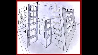 طريقة سهلة لرسم مباني من نقطتين _رسم ثلاث مباني ثلاثي الابعاد @Rsm6010