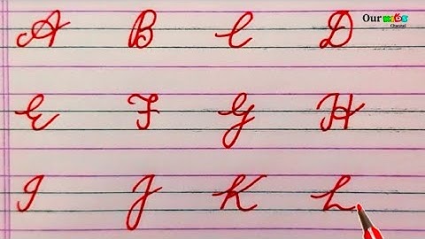 Cursive writing A to Z | Cursive handwriting practice | ABCD । Cursive handwriting । Cursive ABCD ।
