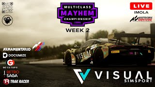 SRA Multiclass Mayhem Week 2 - Imola | ViSUAL SimSport