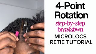 Beginner-Friendly: Detailed 4-Point Rotation for Microlocs