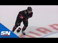 Tim Stützle Leaves Ice In Pain After Taking Slash To Wrist