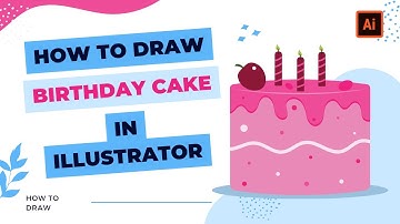 How To Draw Birthday Cake In Illustrator | Adobe Illustrator Tutorial | Design With NK