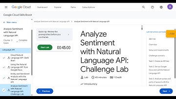 Analyze Sentiment with Natural Language API: Challenge Lab | #ARC130