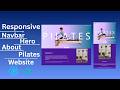Build a Stunning Pilates Website with React &amp; Tailwind | Navbar, Hero &amp; About