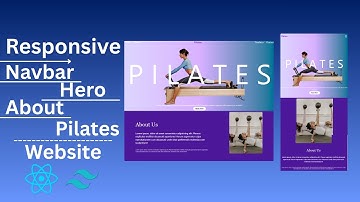 Build a Stunning Pilates Website with React & Tailwind | Navbar, Hero & About