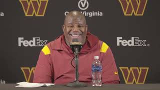 Asst HC/OC Eric Bieniemy Speaks to the Media After Practice | Washington Commanders