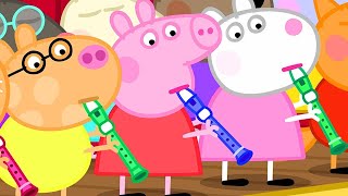 peppa learns how to play the recorder peppa pig official channel