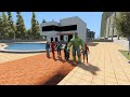 HULK VENOM SPIDERMAN BATMAN GO FRANKLIN HOUSE IN IBD3D CITY