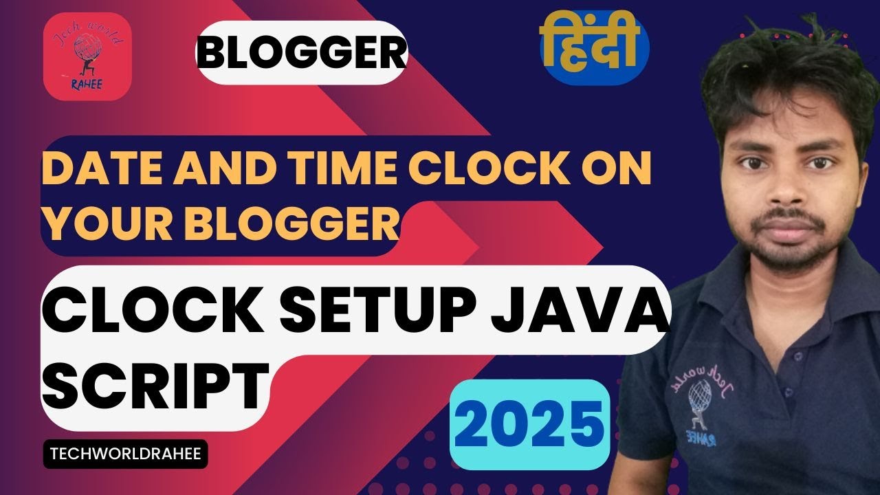 Date and time option in blogger | Add Date and time clock on your ...