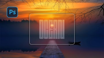 Glass morphism effect photoshop tutorial | Graphic design tutorial.