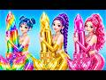 Huntrixプリンセスメイクオーバーチャレンジ!👑 ルミがパーティーに向けて劇的大変身|KPop Demon Hunters✨