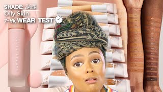 RIHview! Fenty Beauty Pro Filt'r Hydrating Foundation + Primer Wear Test screenshot 3