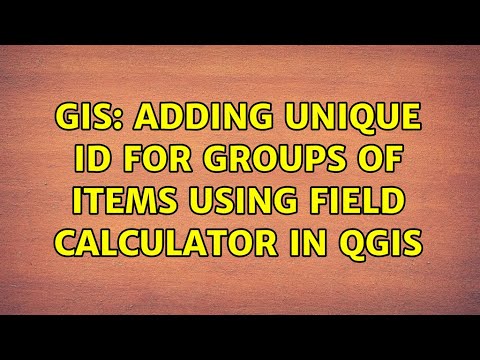 New GIS: Adding unique ID for groups of items using field calculator in QGIS (3 Solutions!!)