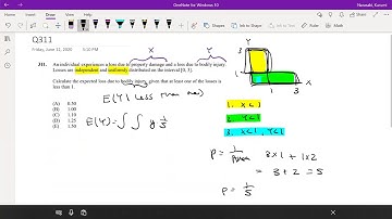 SOA Exam P Question 311 | Conditional Expectations
