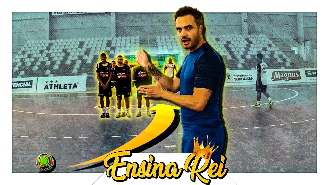 FALCÃO ENSINA JOGADAS ENSAIADAS PARA COBRANÇA DE FALTA NO FUTSAL feat  MAGNUS FUTSAL 