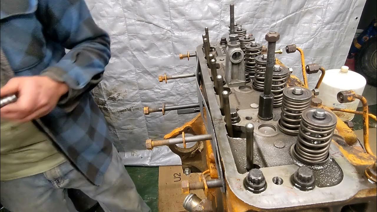 Case 207d rebuild: assembling the rocker towers and lashing the valves