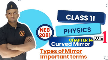 REFLECTION OF CURVED MIRROR|| Part 1|| Class 11 PHYSICS || Types of mirror, Important terms