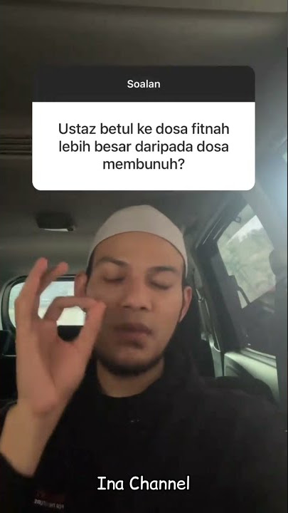 Betul ke DOSA FITNAH LEBIH BESAR daripada DOSA MEMBUNUH❗️| Ustaz Adnin