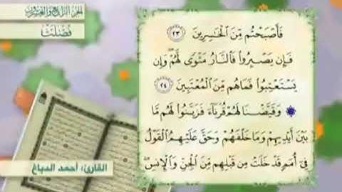 آية٢٣سورة فصلت مكرر القارئ أحمد الدباغ