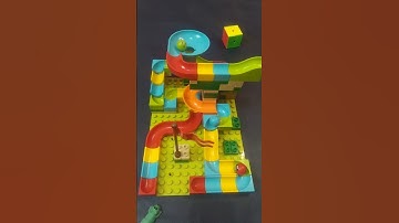 Satisfying building blocks marble run asmr Ep 595. #asmr #satisfying #marblerun