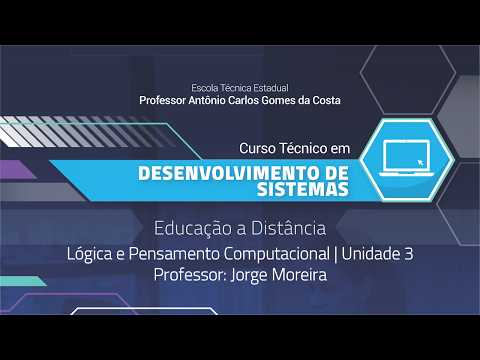 CURSO TÉCNICO EM DESENVOLVIMENTO DE SISTEMAS | LÓGICA E PENSAMENTO COMPUTACIONAL | UNIDADE 3