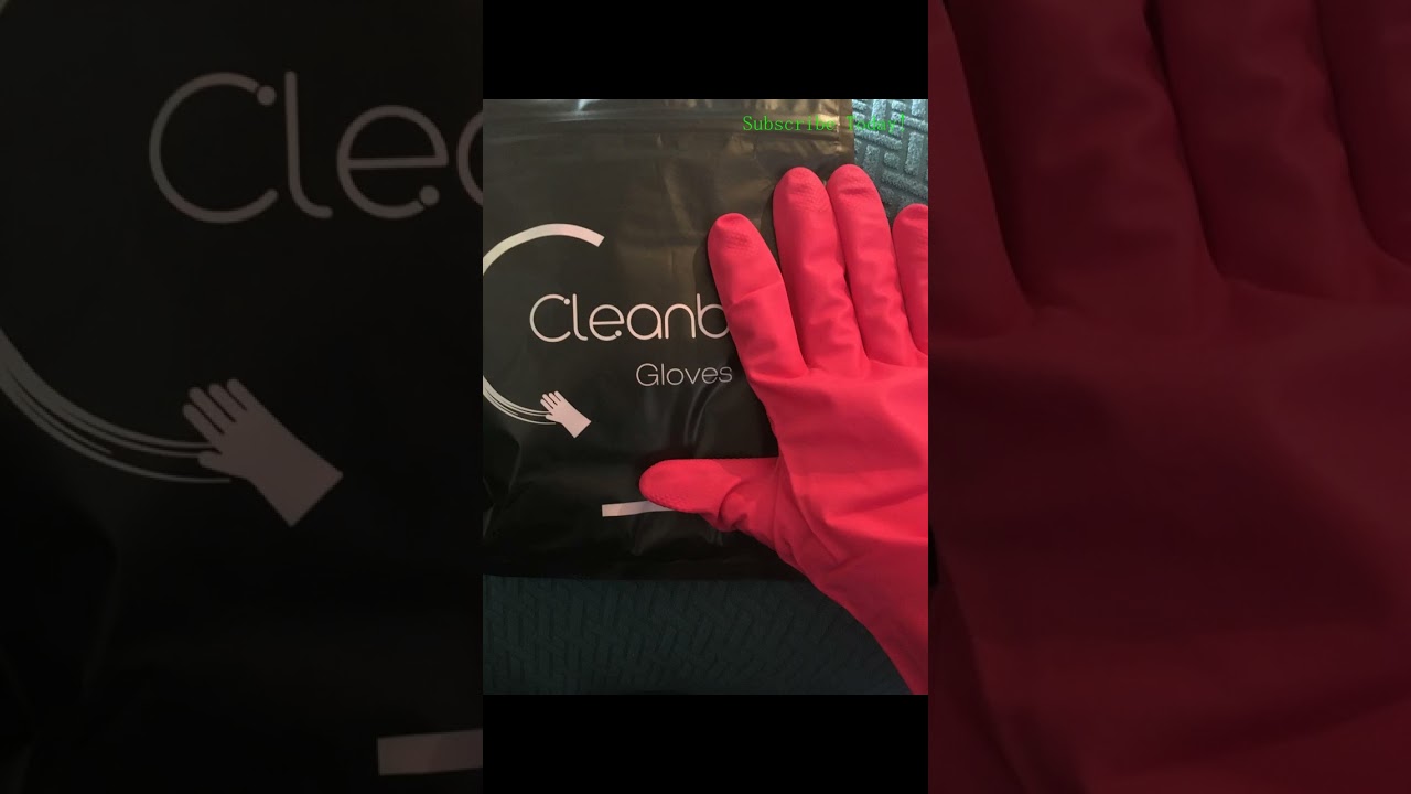 Cleanbear Synthetic Rubber Gloves | Medium Size | 2 Pairs | Household Cleaning