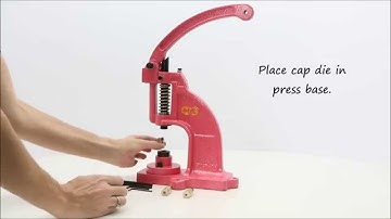 I Like Big Buttons! - How to install DK 98 snap press dies