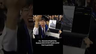 AI CAD Copilot will also transform how MechE students learn #ai #cad #graduationday