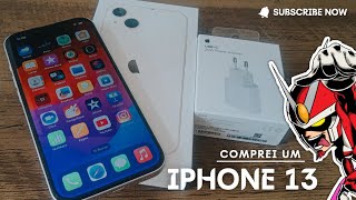 Comprei meu primeiro iPhone 😳 - unboxing iPhone 13