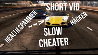 BEATING A SLOW CHEATER/HACKER NFSHP [OLD VID]