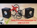 Kako prepraviti stare Sony Ericsson zvučnike MPS-70 da rade preko USB i 3,5 mm konektora
