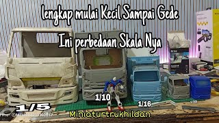 Perbedaan Skala Miniatur Truk Mulai Ukuran kecil Sampai Gede