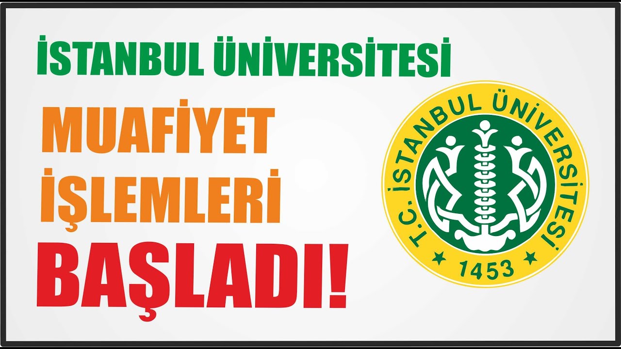 istanbul universitesi auzef muafiyet islemleri nasil yapilir 2020 2021 youtube