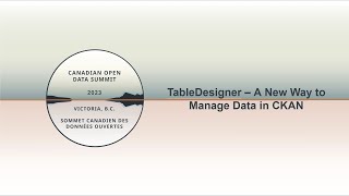 TableDesigner – A New Way to Manage Data in CKAN