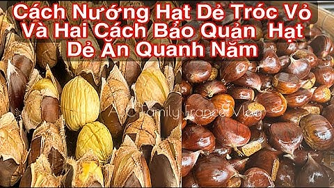Hai Cách Bảo Quản Hạt Dẻ Có Ăn Quanh Năm và Nướng Hạt Dẻ Dễ Tróc Vỏ | ABC Family France Vlog