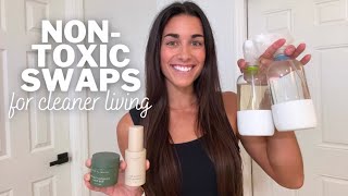 NON TOXIC SWAPS I HAVE MADE | cleaning supplies, non-stick pans, clean skincare & beauty products!