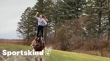 High school softball team plays virtual catch | Sportskind