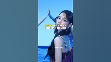 AESPA members English names #aespa #æspa #karina #winter #giselle #ningning #naevis #aeri #jimin #fy