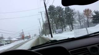 CRAZY MAN DRIVES AROUND INA SNOWSTORM