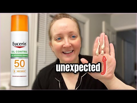 New 😱 EUCERIN OIL CONTROL SPF50 (WEAR TEST & REVIEW) @EucerinUS 