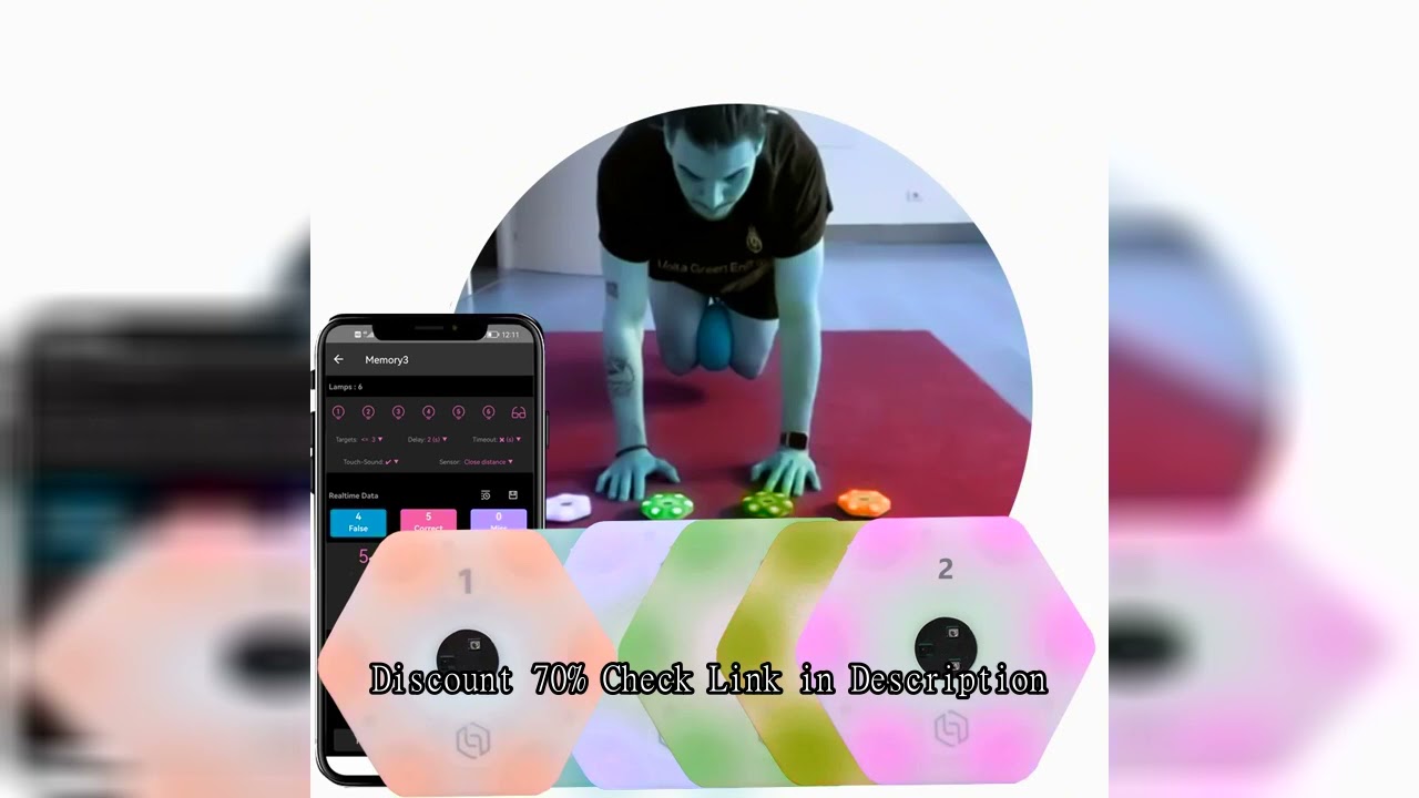 Reactionx Training Light Lamp, Speed agility, Response Equipment, Basketball, Soccer, Tennis, Fitlig