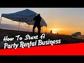 How to start a party rental business with only 500