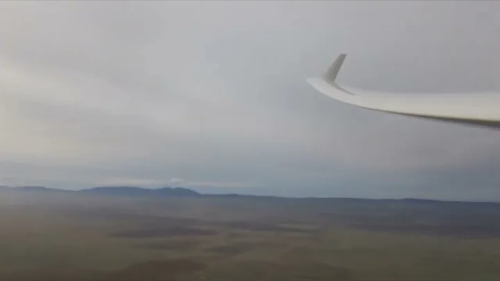 Window view of an aerobatic flight in an HPH-304CZ...