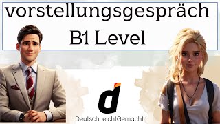 Deutschkurs Anmelden Dialog | Vorstellungsgespräch Level (B1) | Deutsch lernen