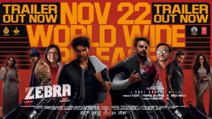ZEBRA - Official Trailer Reaction | Satya Dev | Daali Dhananjaya | Ravi Basrur | Eashvar Karthic
