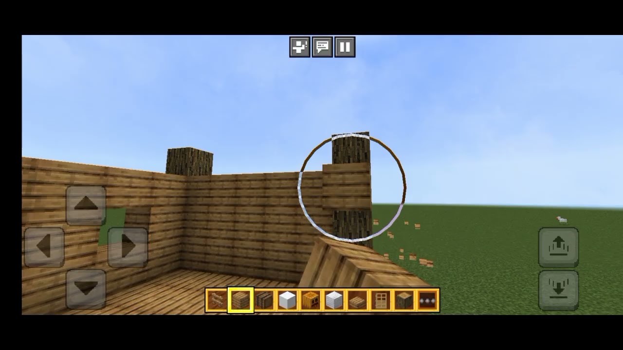 How to make a wooden house (Modern) in 5 min