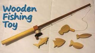 Wooden fishing toy - DIY tutorial 