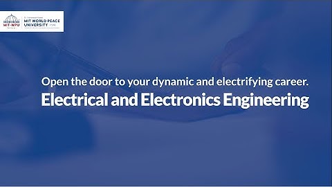 Electrify Your Future: Electrical & Electronics Engineering at MIT-WPU