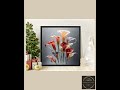 Modern Abstract Floral Art Print, Vibrant Calla Lilies Wall Art, Contemporary Home Decor, Artisti...