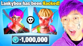 LANKYBOX HACKED Playing FORTNITE?! (HACKER IN OUR FORTNITE GAME!)